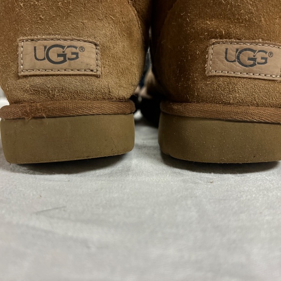 UGG UGGS Women's Boots 9 Classic Knee High Tall Winter Flats Brown Sheepskin. - Picture 10 of 12